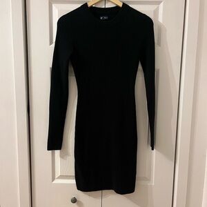 GAP Black Long Sleeve Sweater Dress
